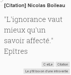 citation nicolas boileau - C elLe boxon d'intro
