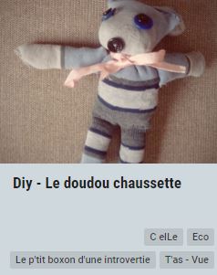 C elLe - DiY le doudou chaussette